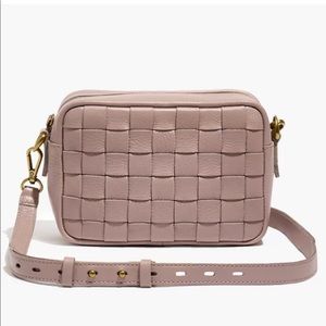Madewell Pink Woven Crossbody Bag